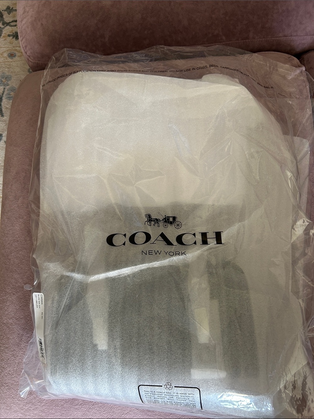 Coach Swing Zip Black Shoulder Bag with Gold Accent - Picture 10 of 10